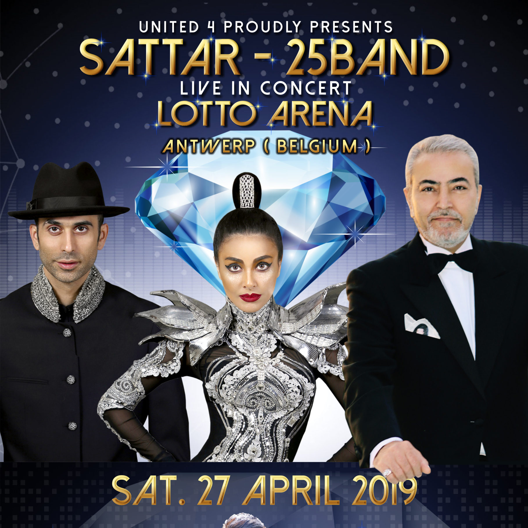 Affiche du concert 25 Band et Sattar